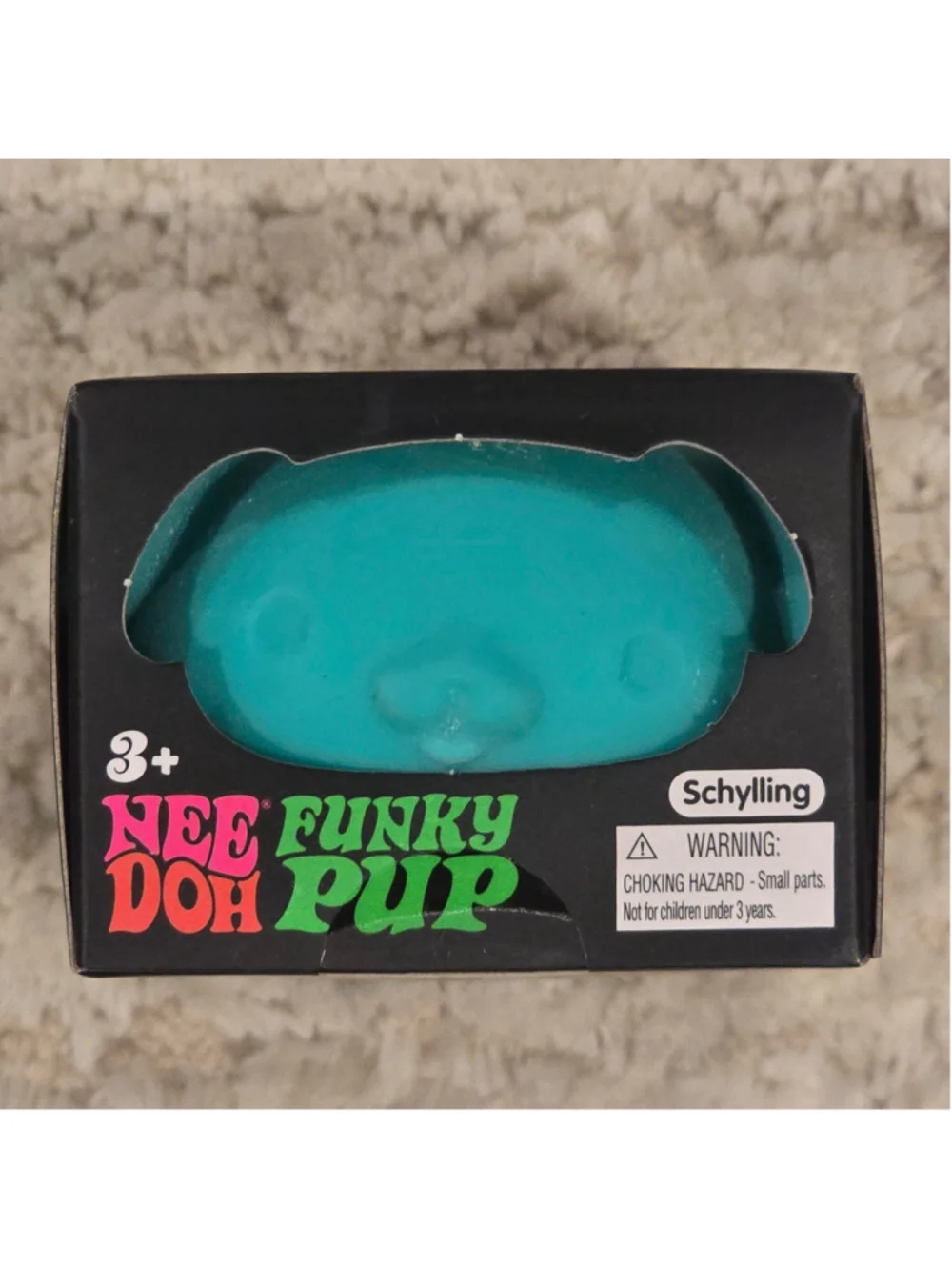 Schylling NeeDoh Funky Pup Sensory Toy One Size Teal Black